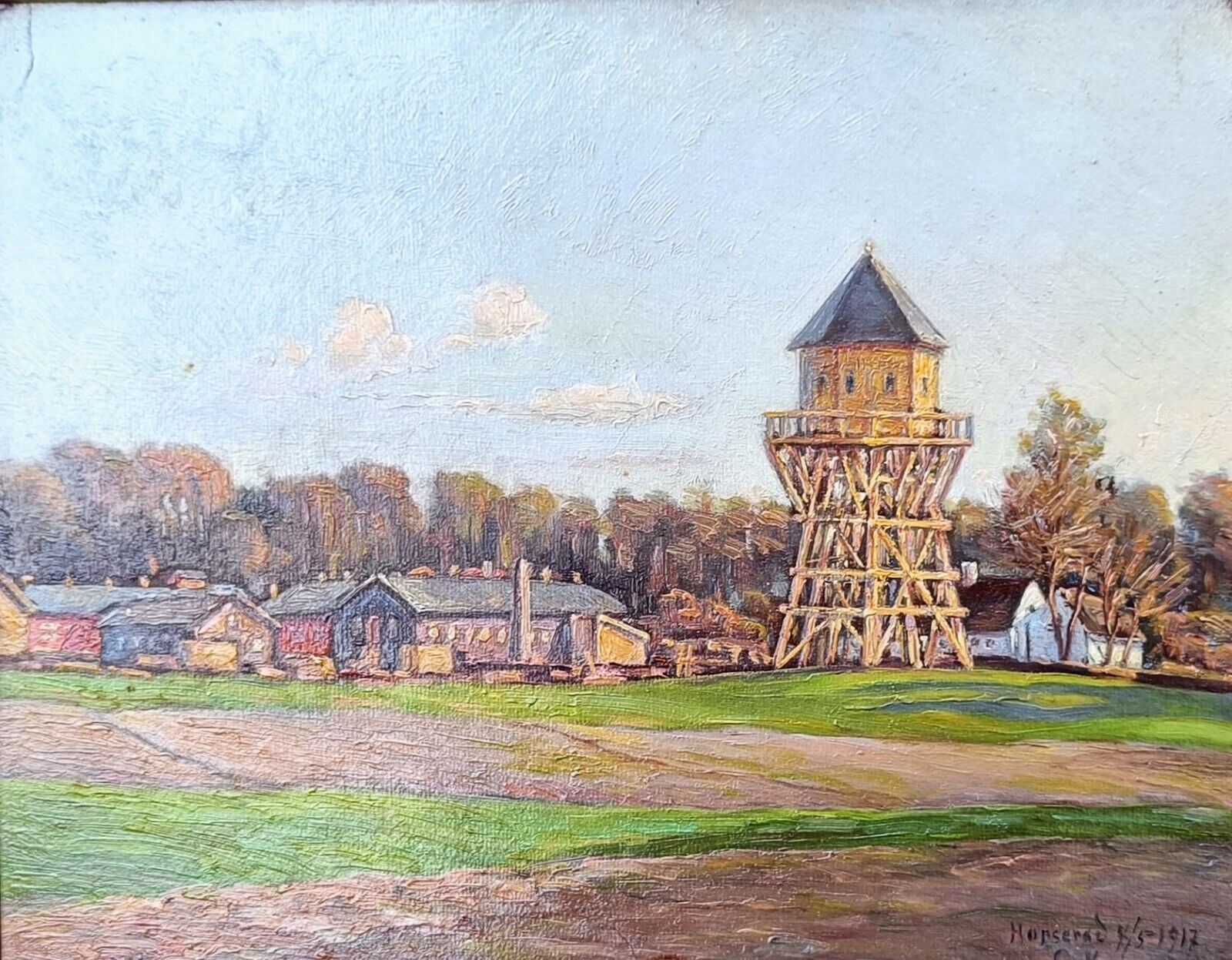 GUARD TOWER IN HORSERØD PRISON CAMP