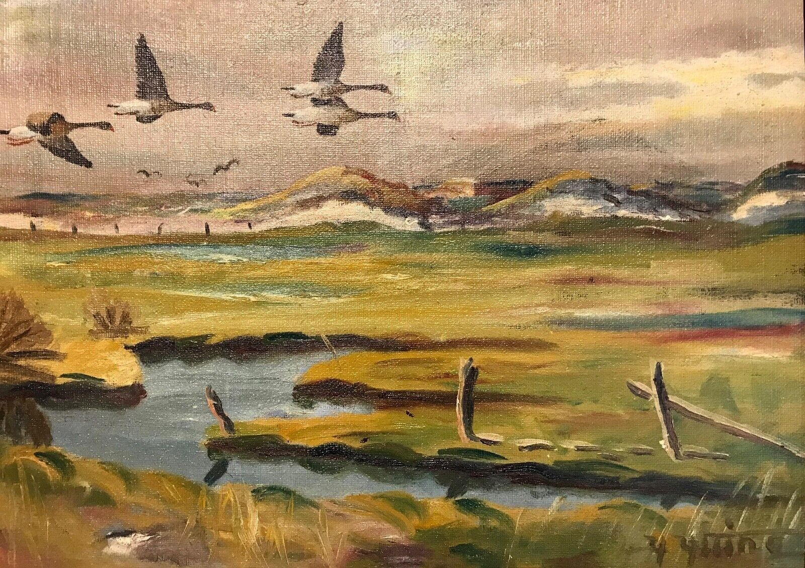 Holger Ytting (1900-?): MIGRATING GEESE