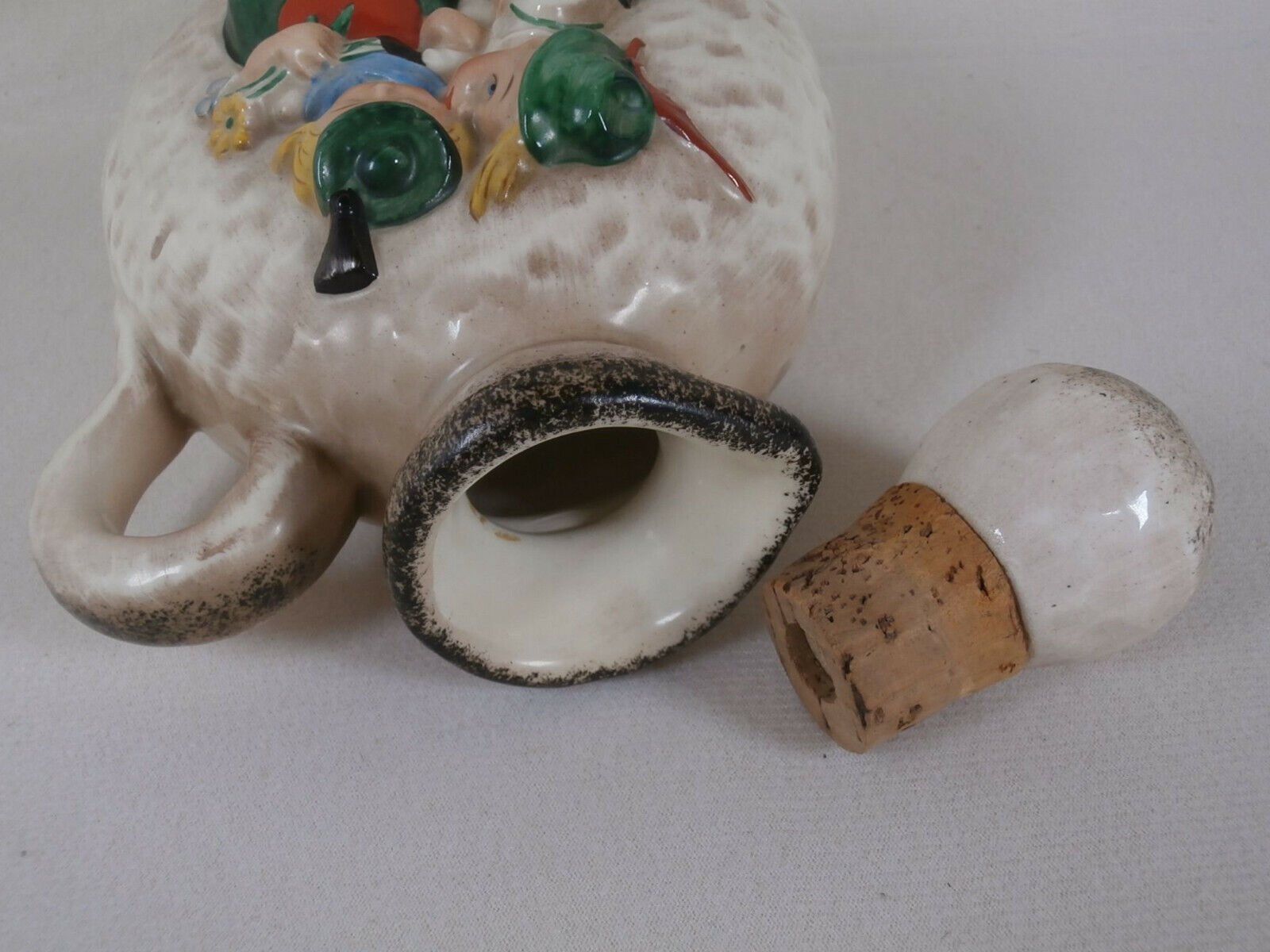 ~ Vintage Goebel Hummel Bottle Jug and stopper Bavarian kissing lover