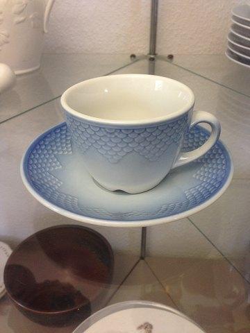 Bing  Grondahl Blue Tone - Seashell Hotel Morning cup /Tea cup and saucer No