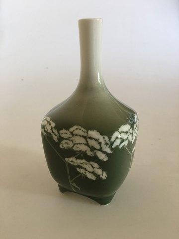 Royal Copenhagen Art Nouveau Vessel Vase No 439/135 with Angelica Sylvestris