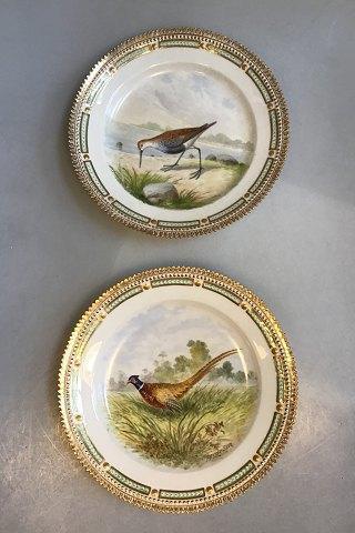 Royal Copenhagen Flora Danica/Fauna Danica Animal Luncheon Plates No 240/3550