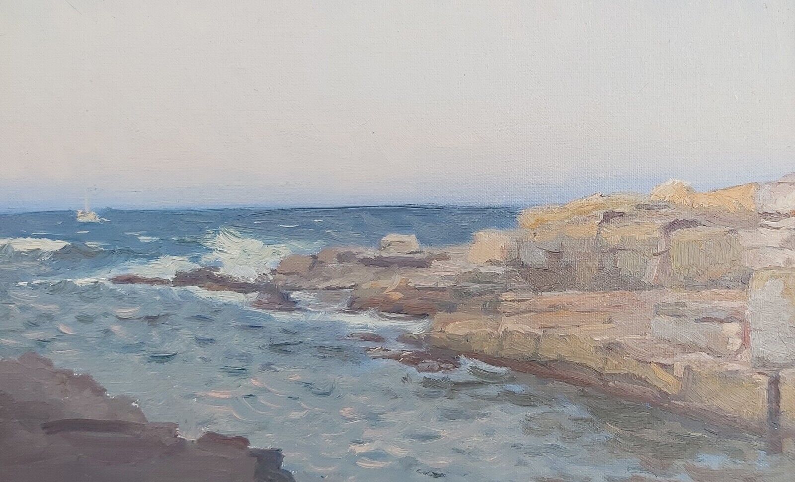 RIVER MOUTH - oil painting