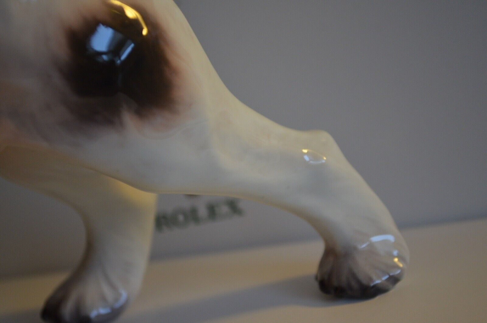 Dahl Jensen 1009 Wire Haired Fox Terrier Dog Porcelain Figurine Royal Copenhagen