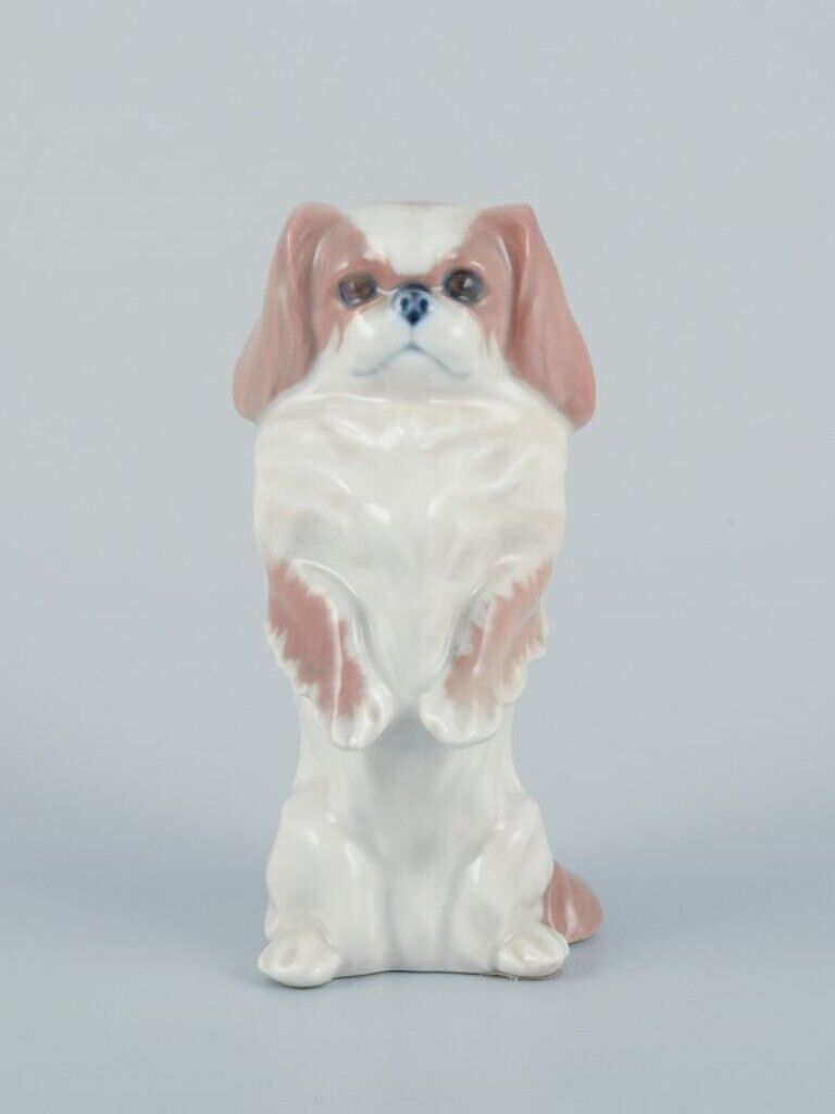 Royal Copenhagen Porcelain figurine of standing Pekingese dog