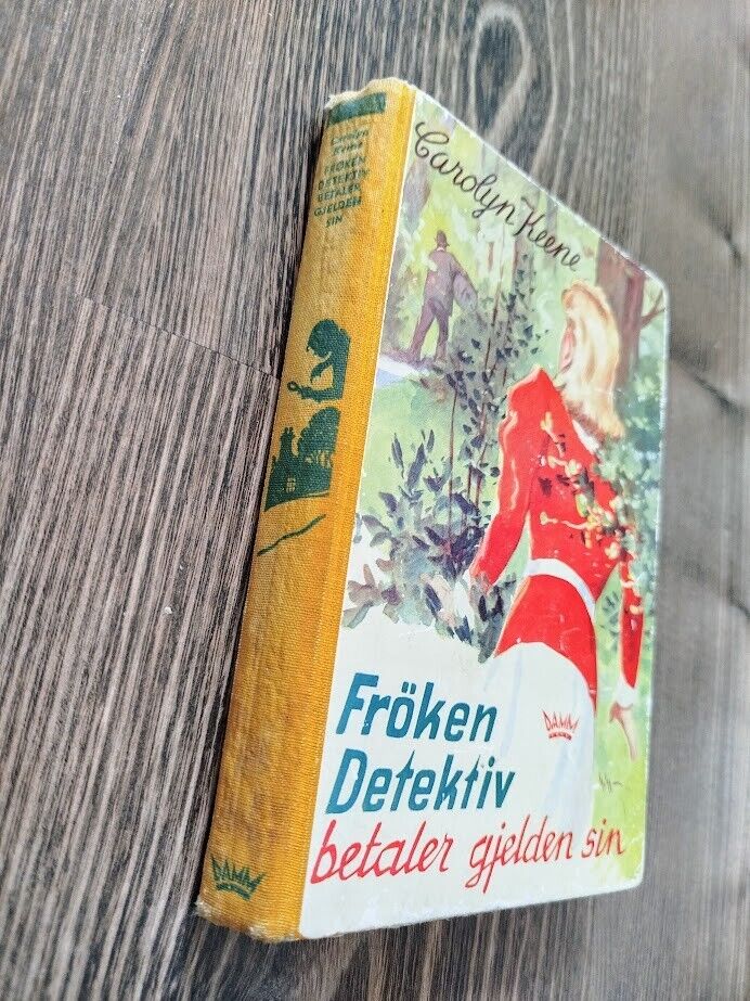 Old 1941 Norwegian Nancy Drew - The Bungalow Mystery #3 - Carolyn Keene