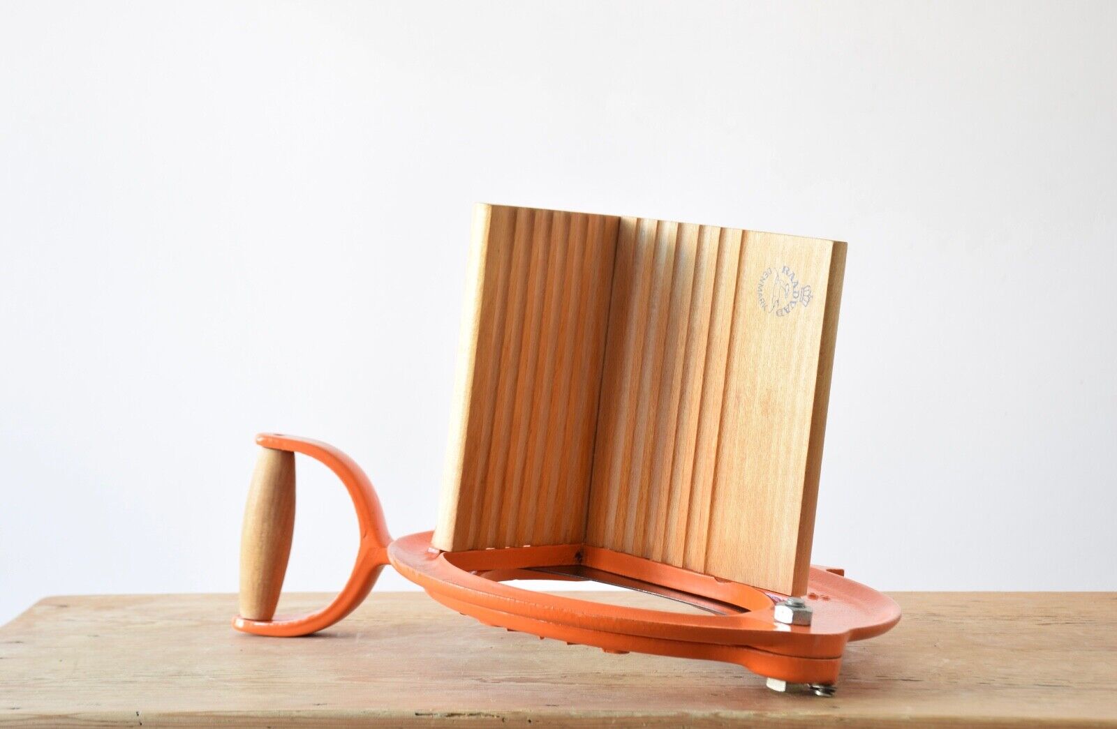 Original Vtg RAADVAD Bread Slicer Orange Model 294 Danish Design Great Condition