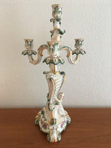 Royal Copenhagen Full Saxon Flower 4-armed Candelabra No 1506