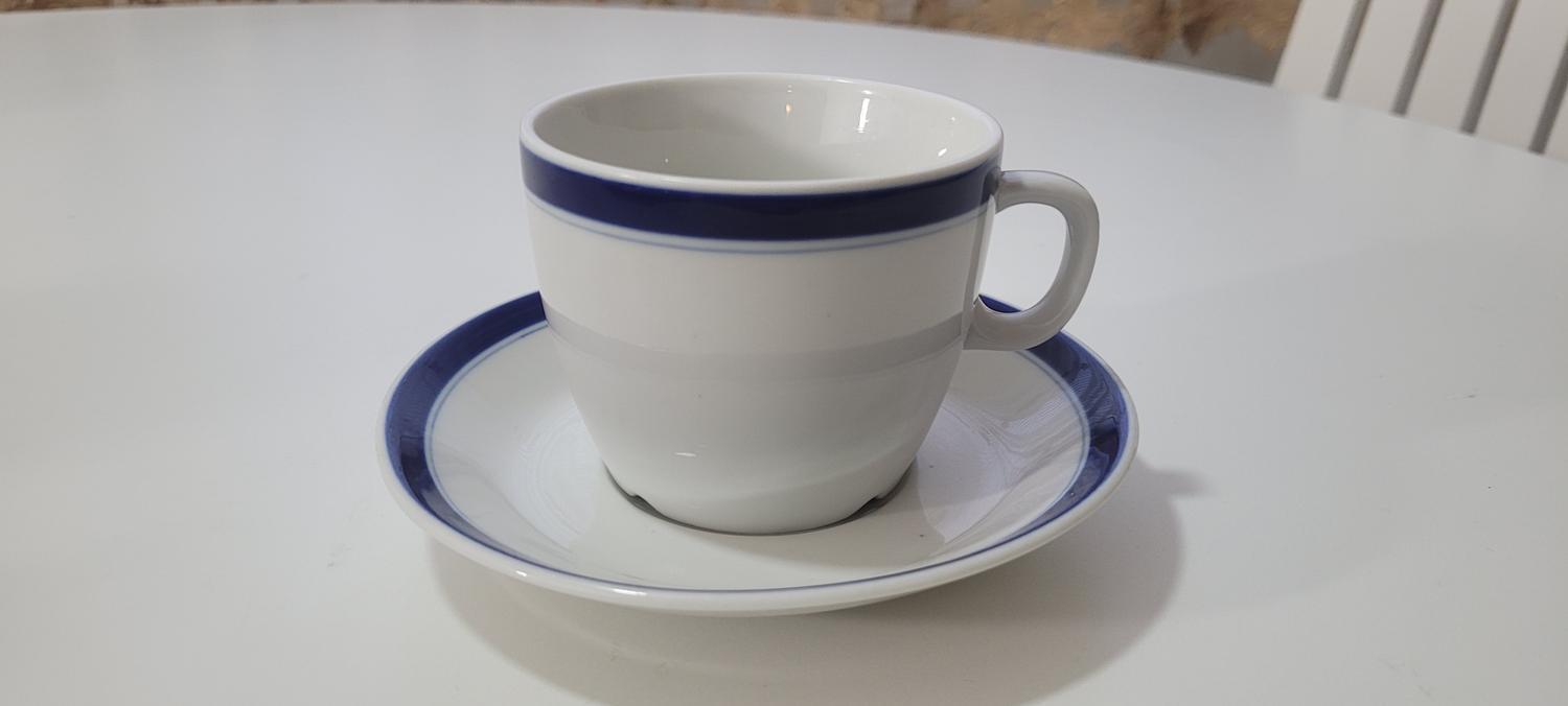 Cup and saucer Rörstrand Diamant Azur Jackie Lynd