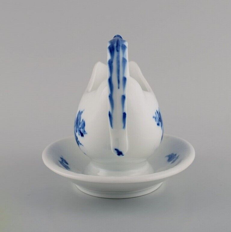 Royal Copenhagen Blue Flower Braided sauce boat on fixed stand