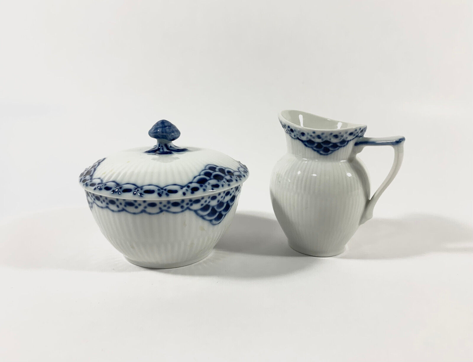 Royal Copenhagen Princess 657 521 Sugar Bowl and Creamer