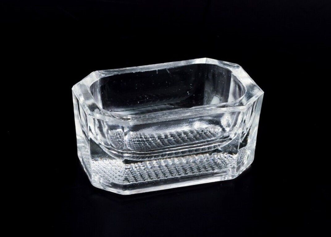 Fåglavik Glasbruk (1874-1980) Sweden Four salt cellars in clear glass