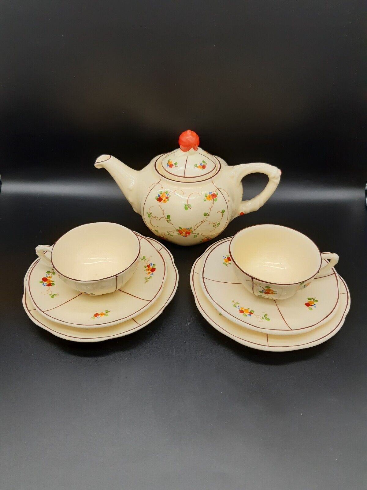 Ditmar Urbach Rare Art Deco tea set Czechoslovakia