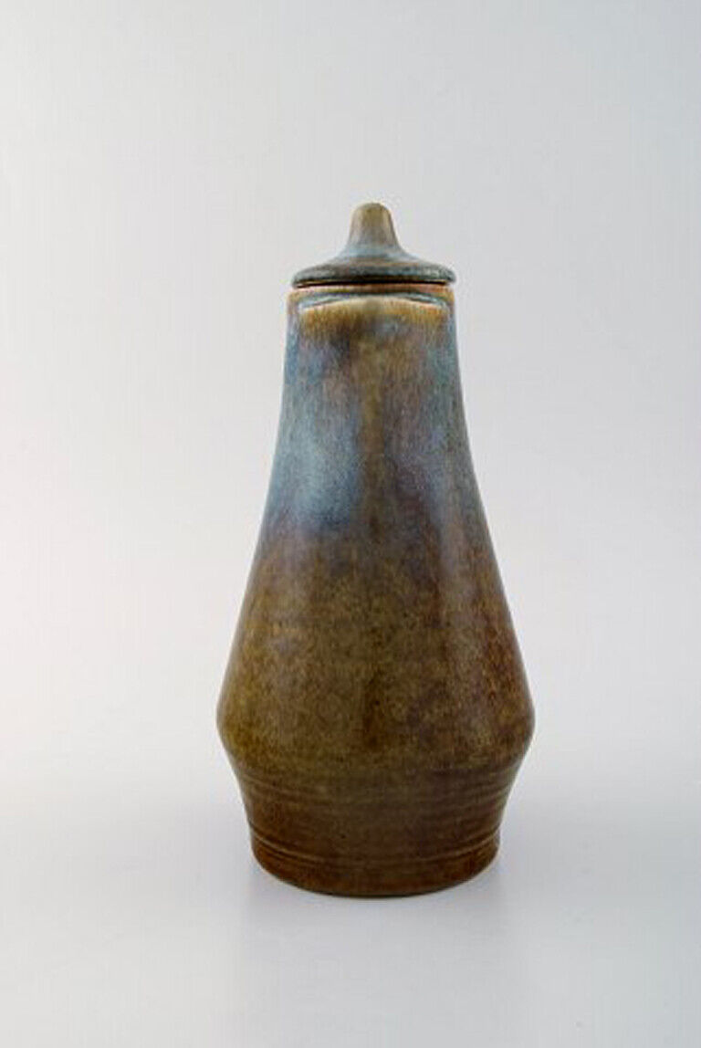 Carl Harry Stålhane for Rörstrand Jug with lid in glazed stoneware