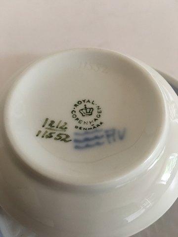 Royal Copenhagen Blue Fan Bouillon Cup with Saucer No 11552 22 cl