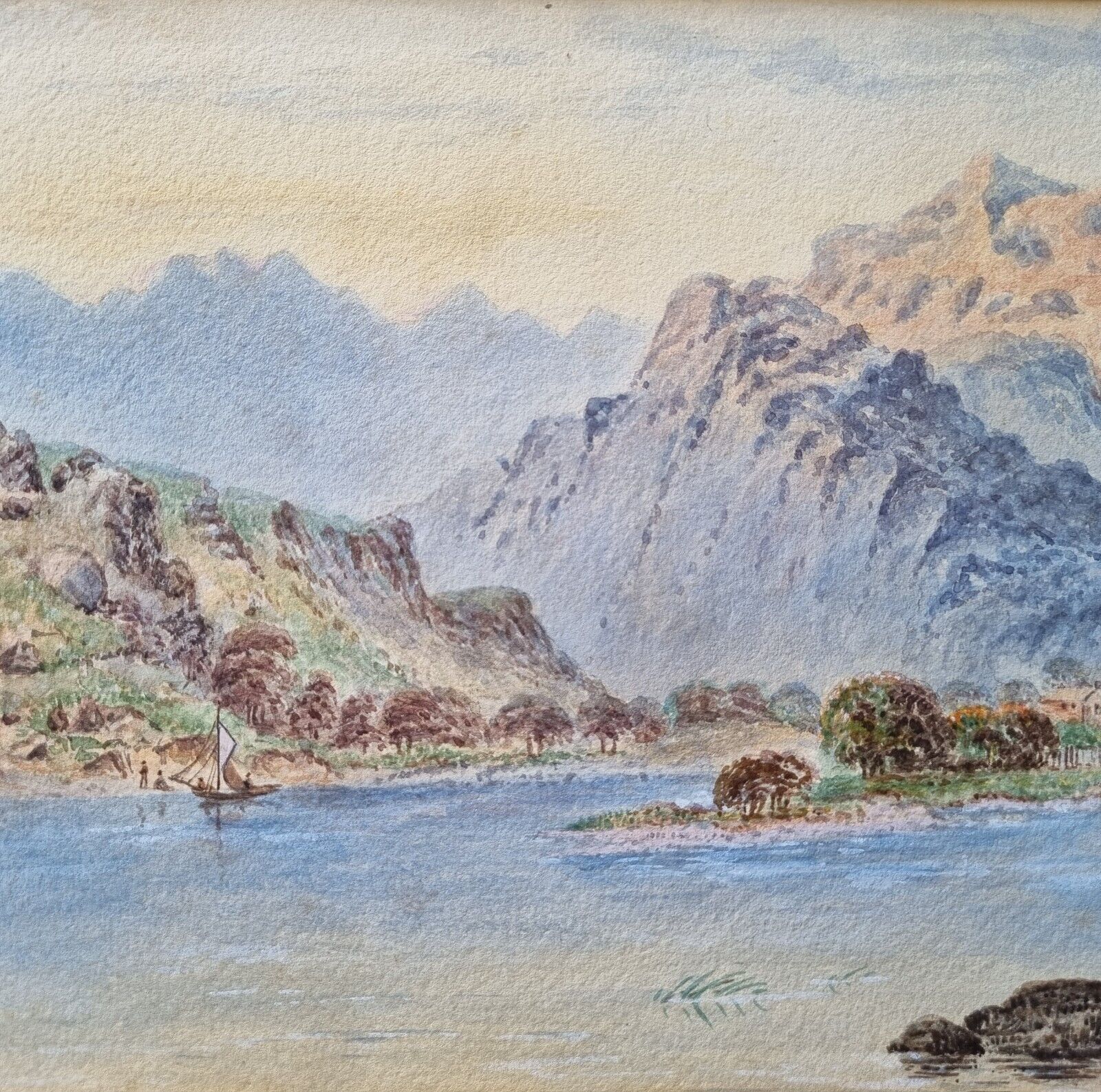 Edwin Aaron Penley Scottish Highland 1868 19c Original watercolour  Mountains