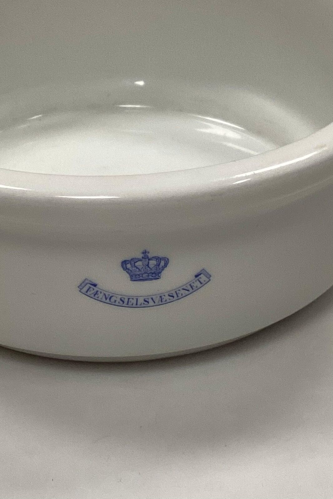 Royal Copenhagen White Institution Bowl from the Prison Service No 613