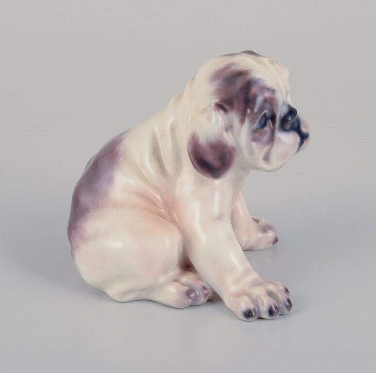 Dahl Jensen porcelain figurine of an English Bulldog puppy 1930s