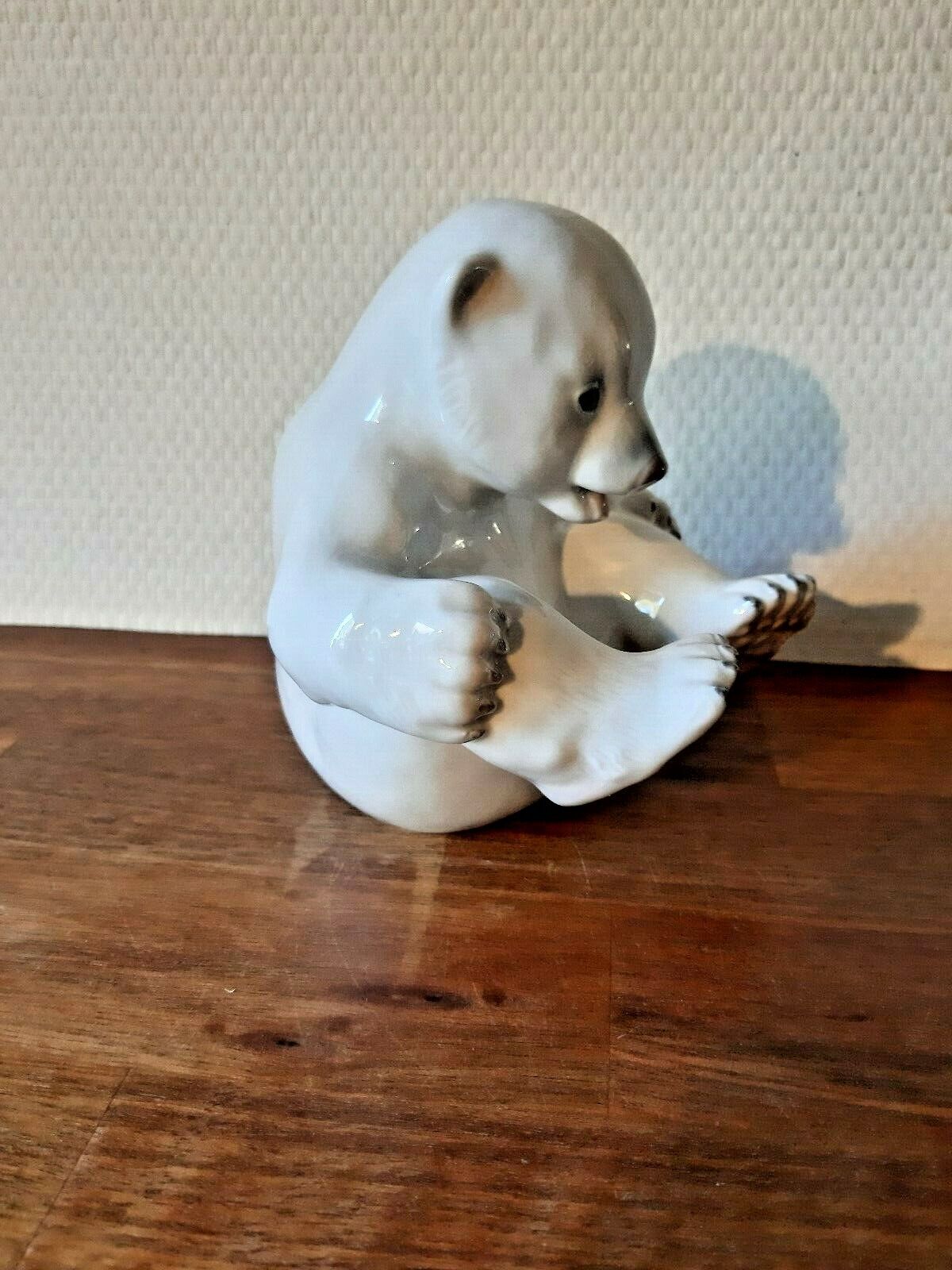 POLAR BEAR CUB SITTING by Merete Agergaard for Royal Copenhagen # 2536 Fact 1st