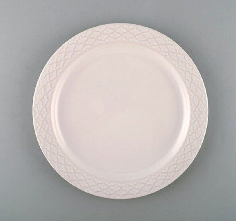 Jens H Quistgaard Bing  Grondahl White "Cordial Palet" dinner plate 14 pcs