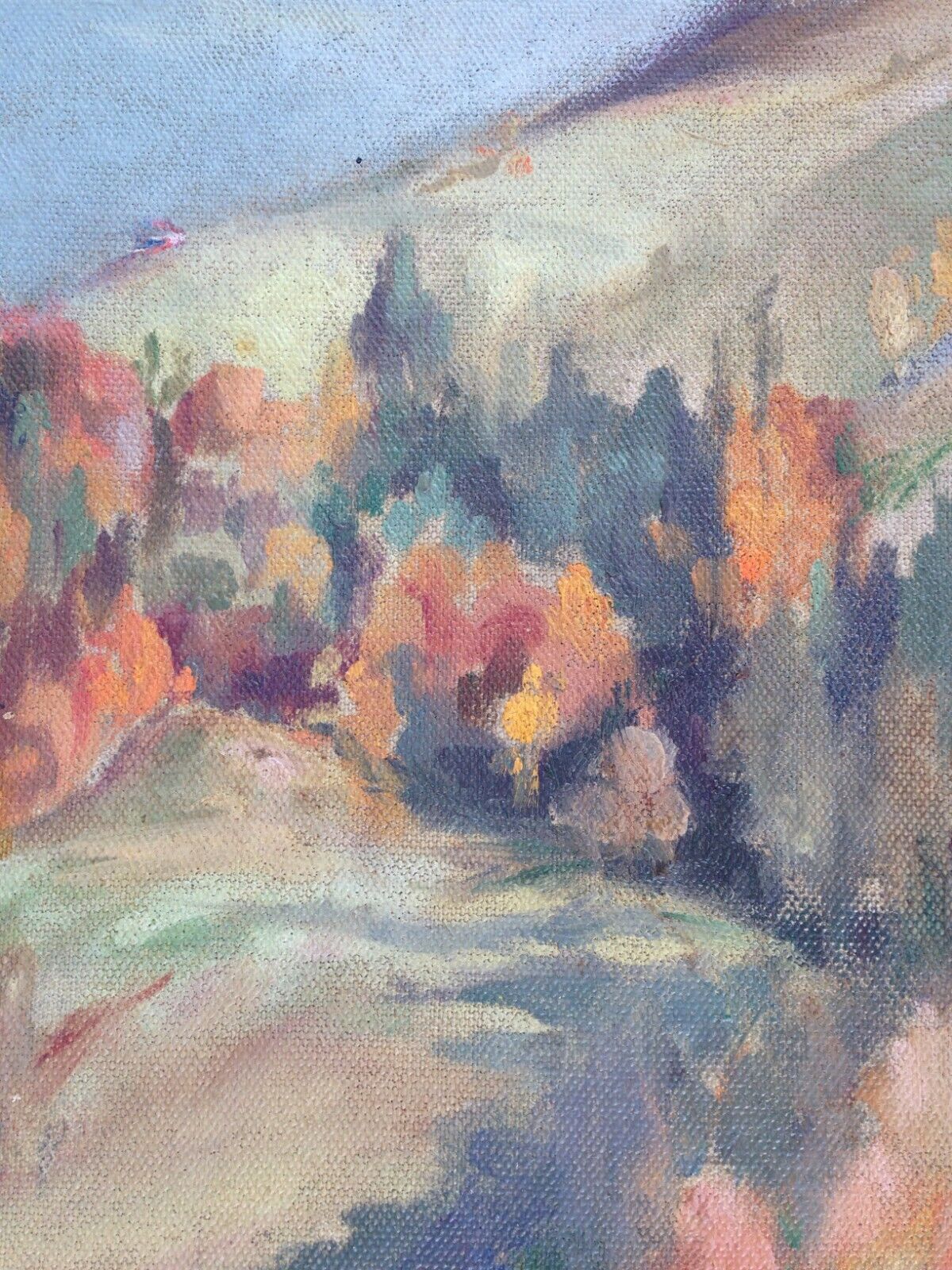 Erika Jonn (1865-1931): MOUNTAIN LANDSCAPE IN FALL COLORS dated 1927