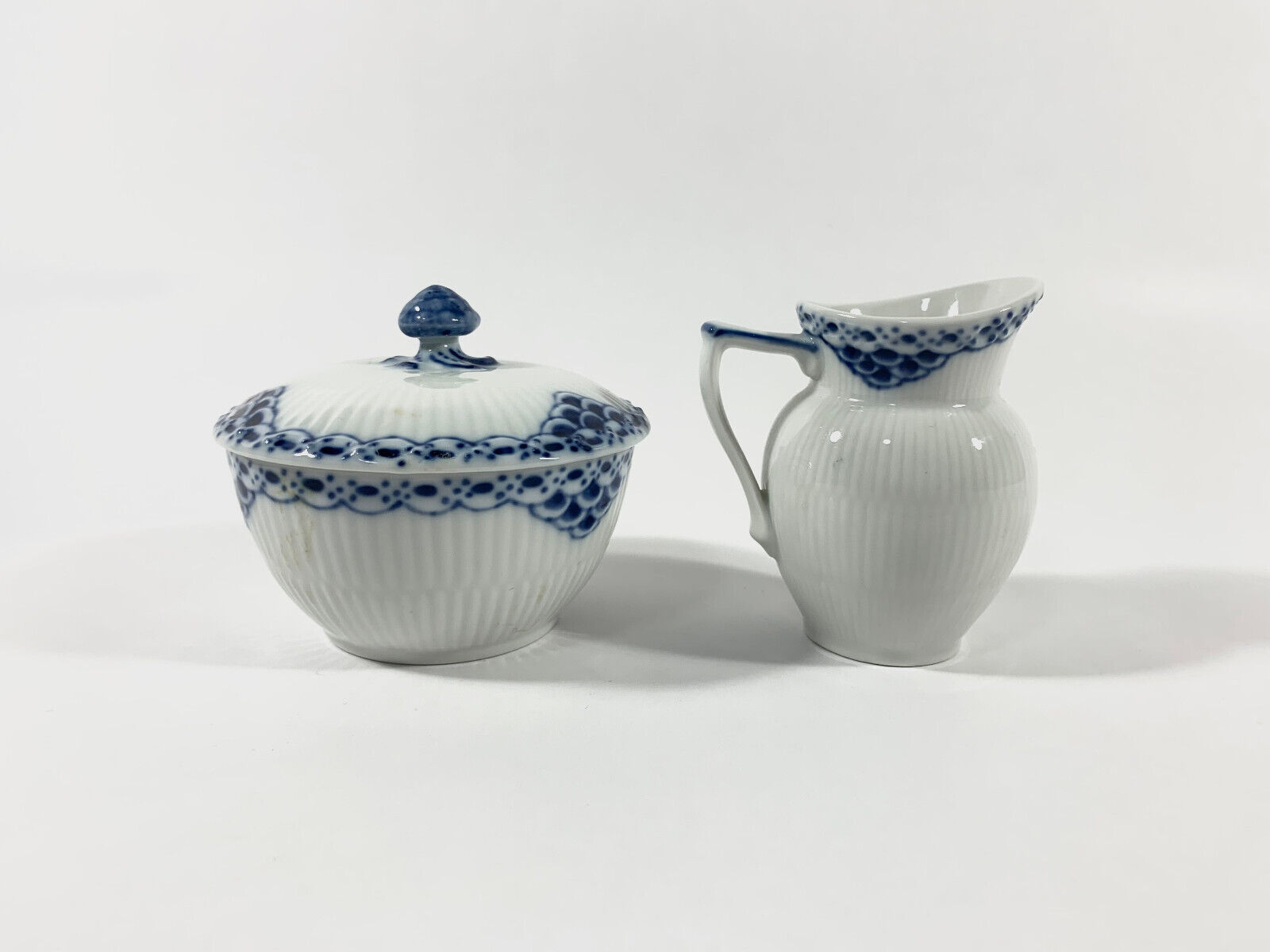 Royal Copenhagen Princess 657 521 Sugar Bowl and Creamer