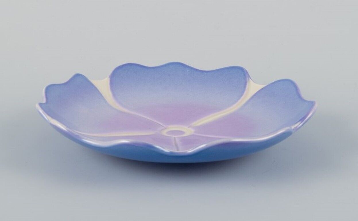 Margareta Hennix for Gustavsberg Studio Ceramic bowl shaped like flower