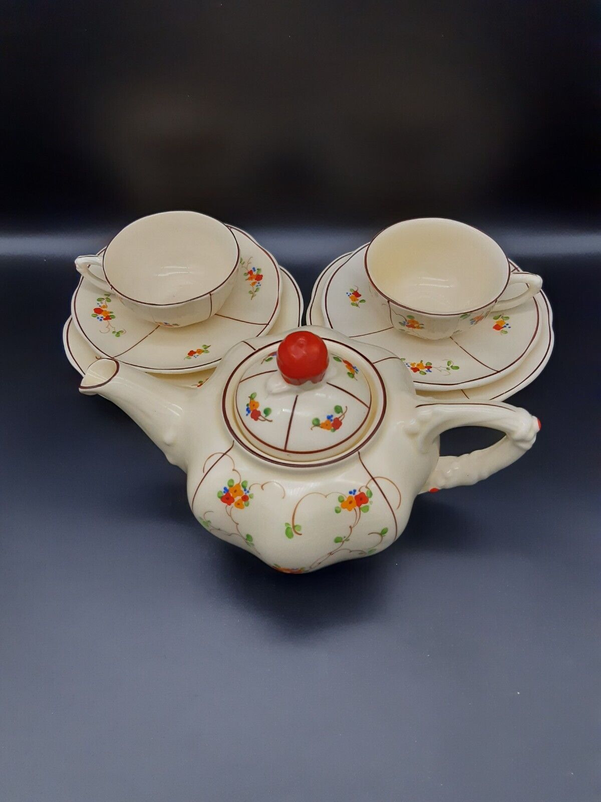 Ditmar Urbach Rare Art Deco tea set Czechoslovakia