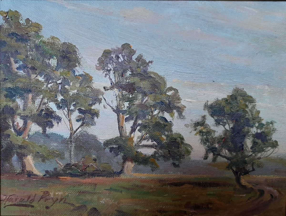 Harald Pryn A small summer landscape Royal Deer Garden  near Copenhagen c1960