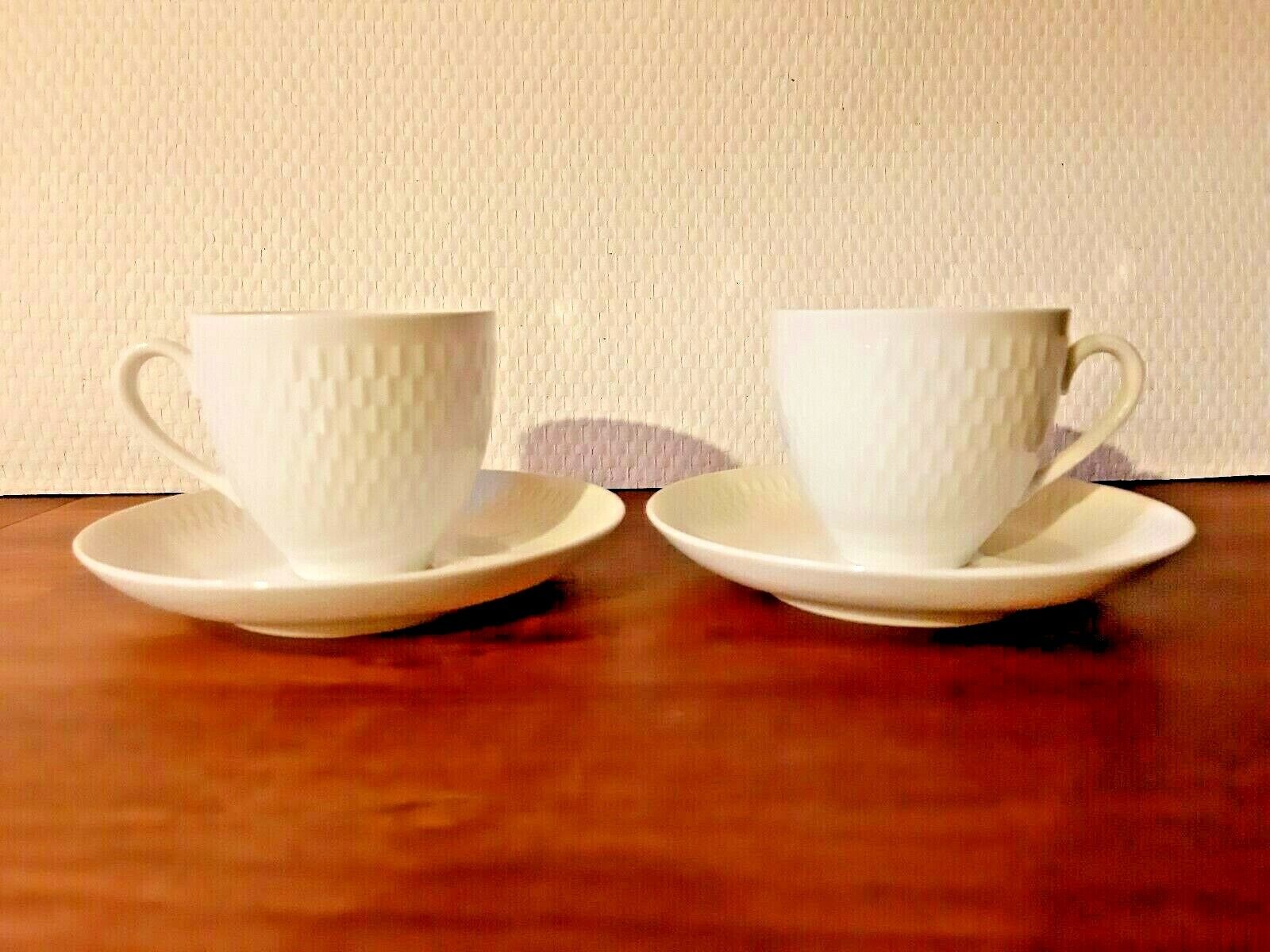 WHEAT 2 x  Espresso sets cups  saucers Royal Copenhagen Factory 1  2