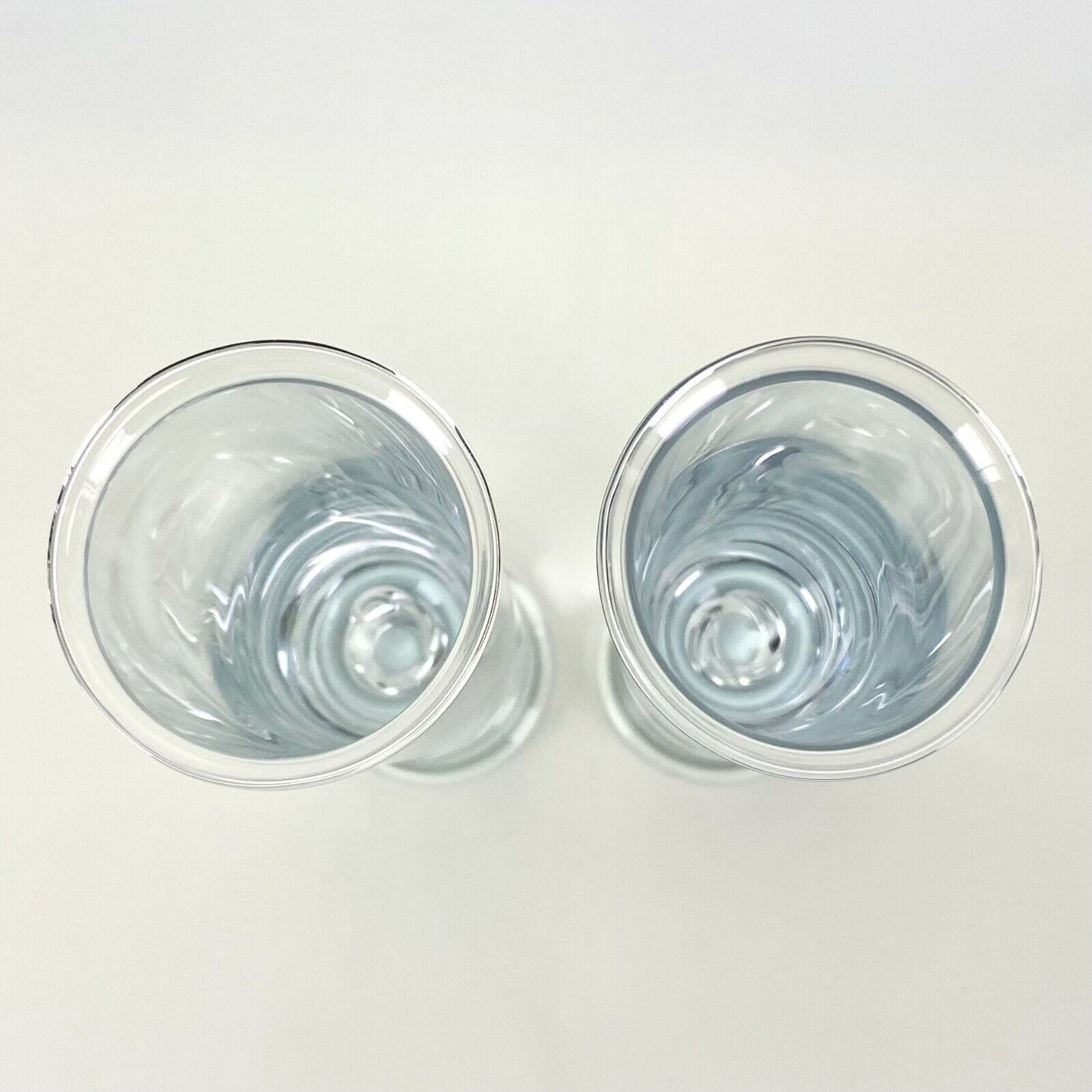 2pc Vtg Holmegaard High Life Cocktail Drink Glasses P Lutken Danish Design 1970s