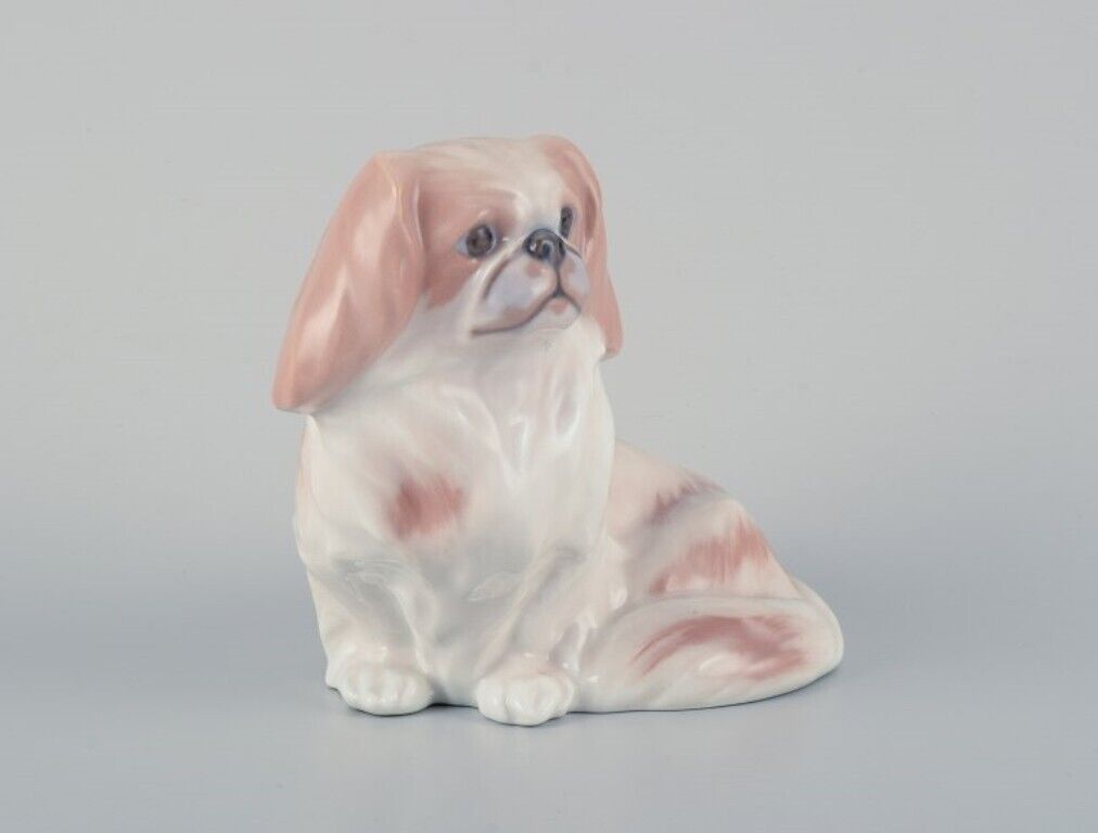 Royal Copenhagen porcelain figurine of a Pekingese dog Model 1772