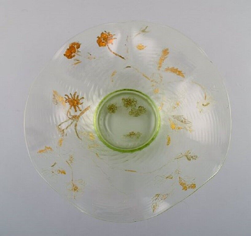 Emile Gallé France Antique bowl in mouth-blown art glass  1870/80's