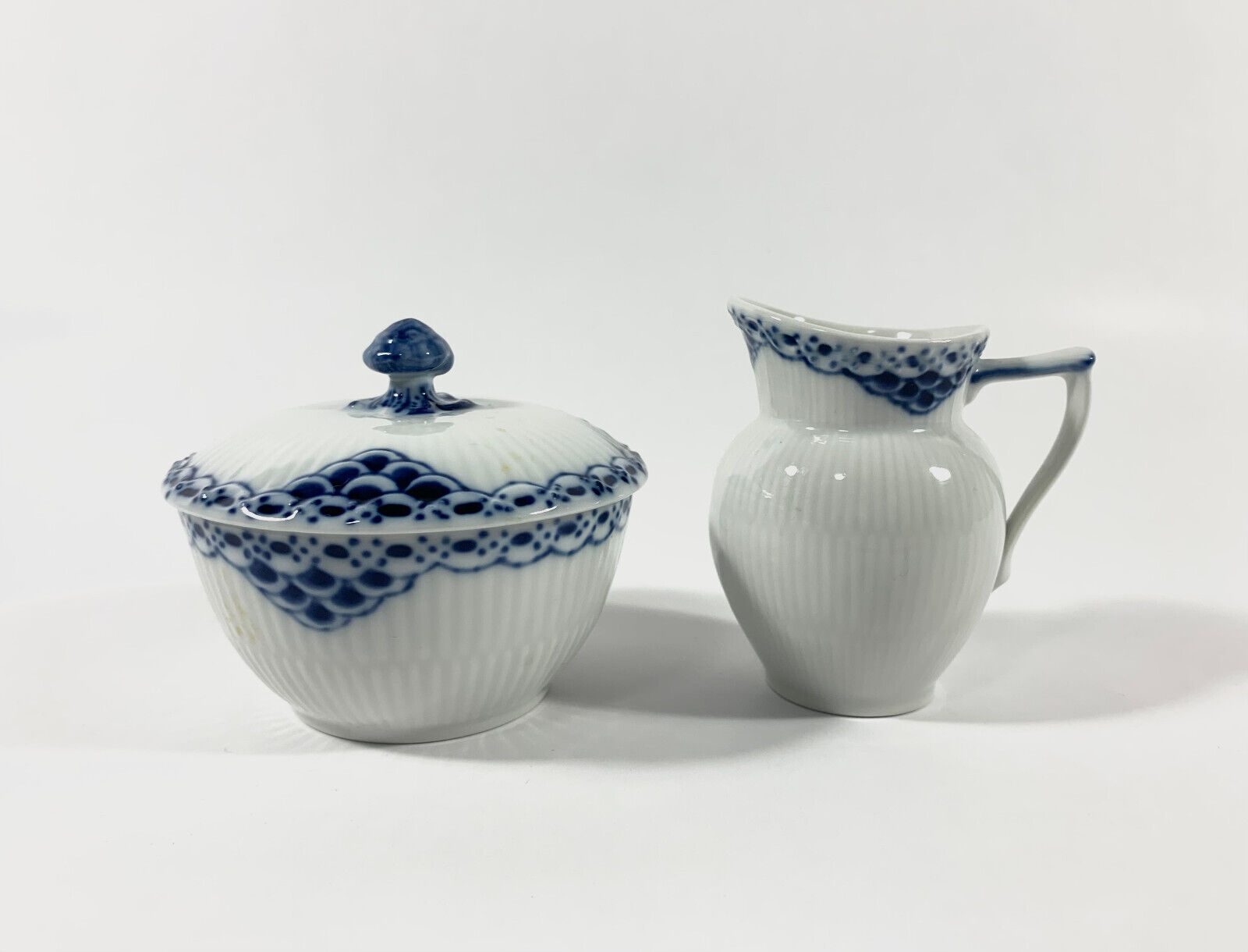 Royal Copenhagen Princess 657 521 Sugar Bowl and Creamer