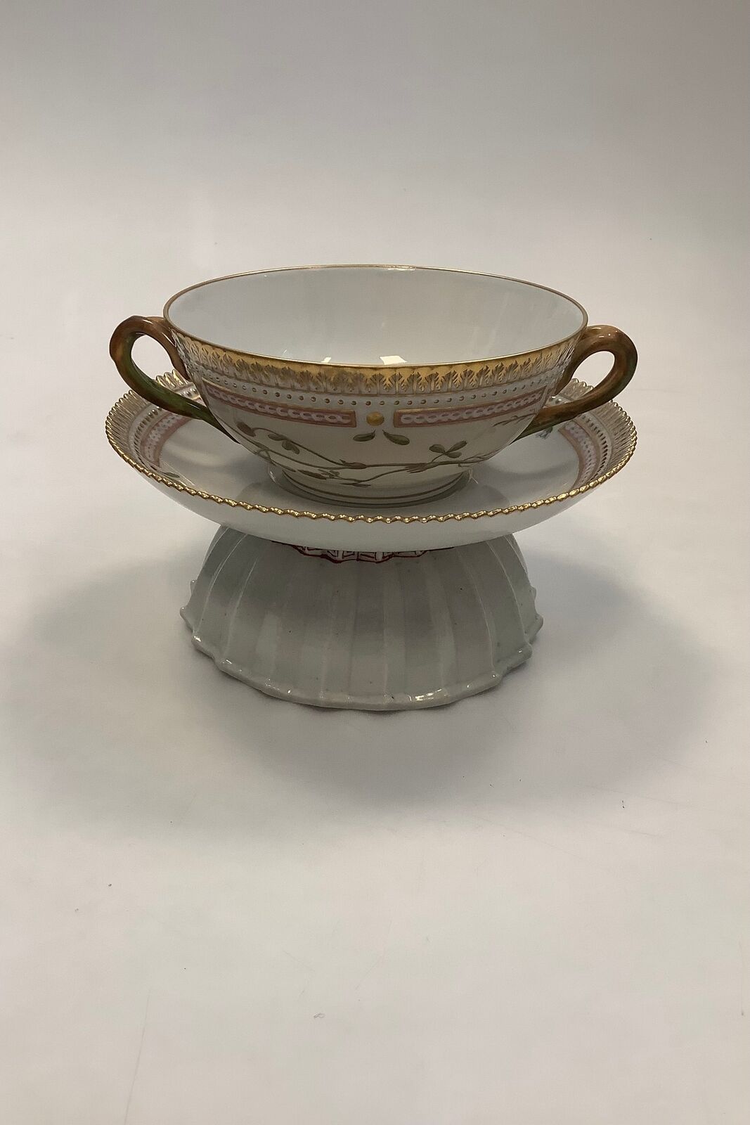 Royal Copenhagen Flora Danica Bouillon Cup with saucer No 20/3612