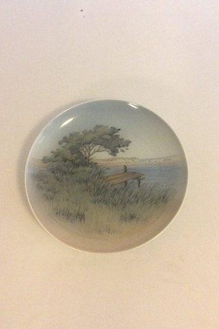 Royal Copenhagen Motif Plate with Beach and Bridge No 2593/1125