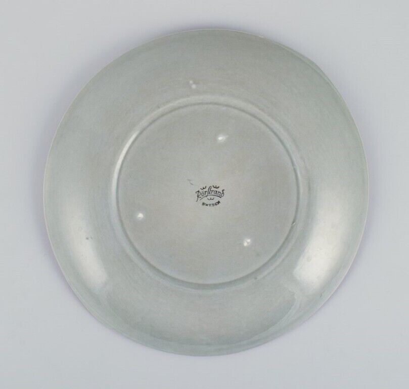 Carl Harry Stålhane for Rörstrand Sweden Four "California" ceramic plates