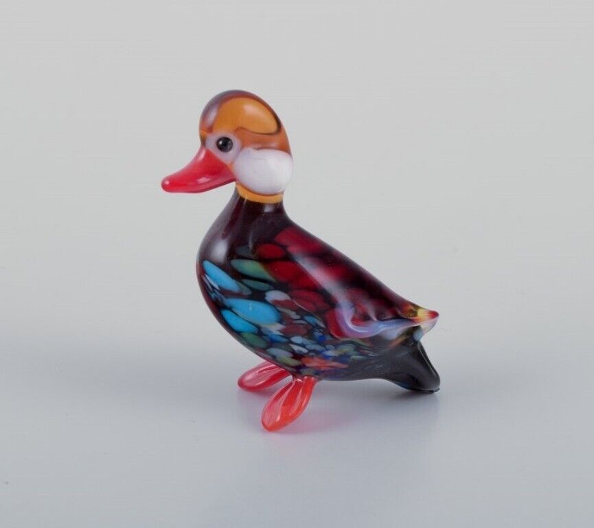 Murano Italy A collection of four miniature glass bird figurines