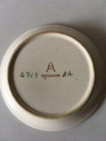 Aluminia Small dish signed by Knud Kyhn