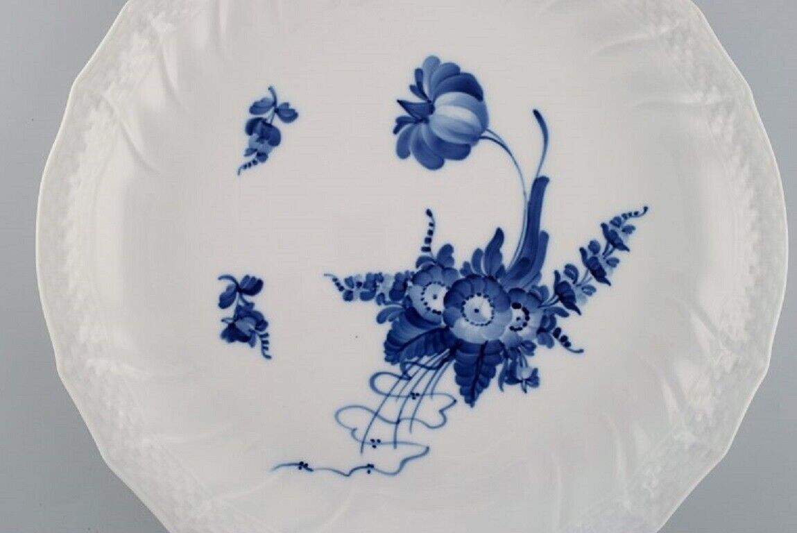 Large Royal Copenhagen Blue Flower Curved round dish 1960s