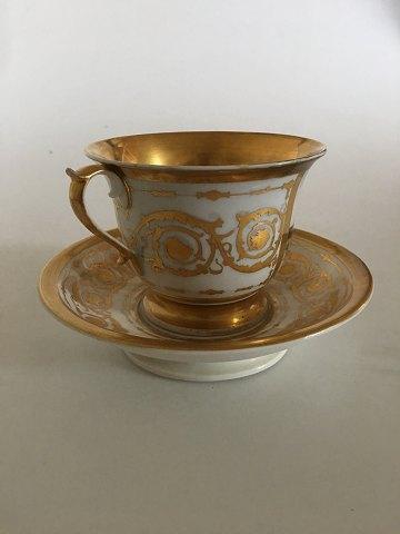 Royal Copenhagen Antique Morning Cup with handpainted motif of Borsen (exchange)