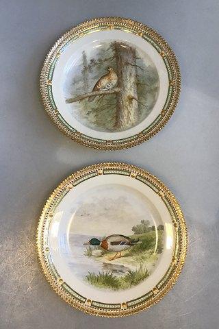 Royal Copenhagen Flora Danica/Fauna Danica Animal Luncheon Plates No 240/3550