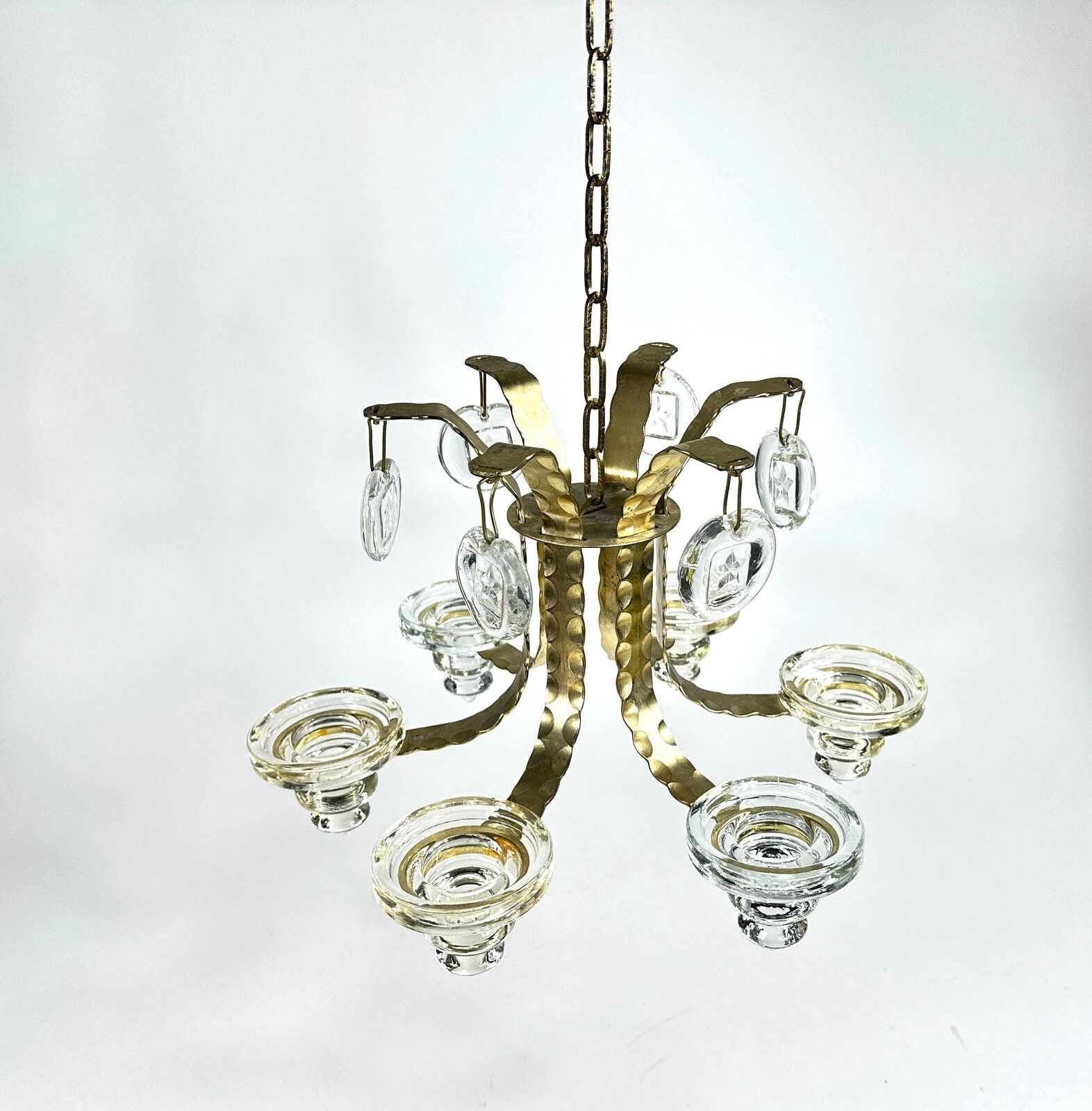 Chandelier Boda by Bertil Vallien / Erik Hoglund wrought iron handmade