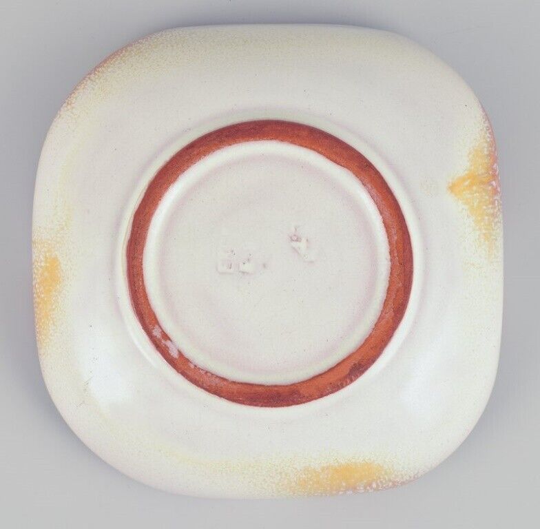 Anna-Lisa Thomson for Upsala Ekeby Low ceramic bowl Ca 1960