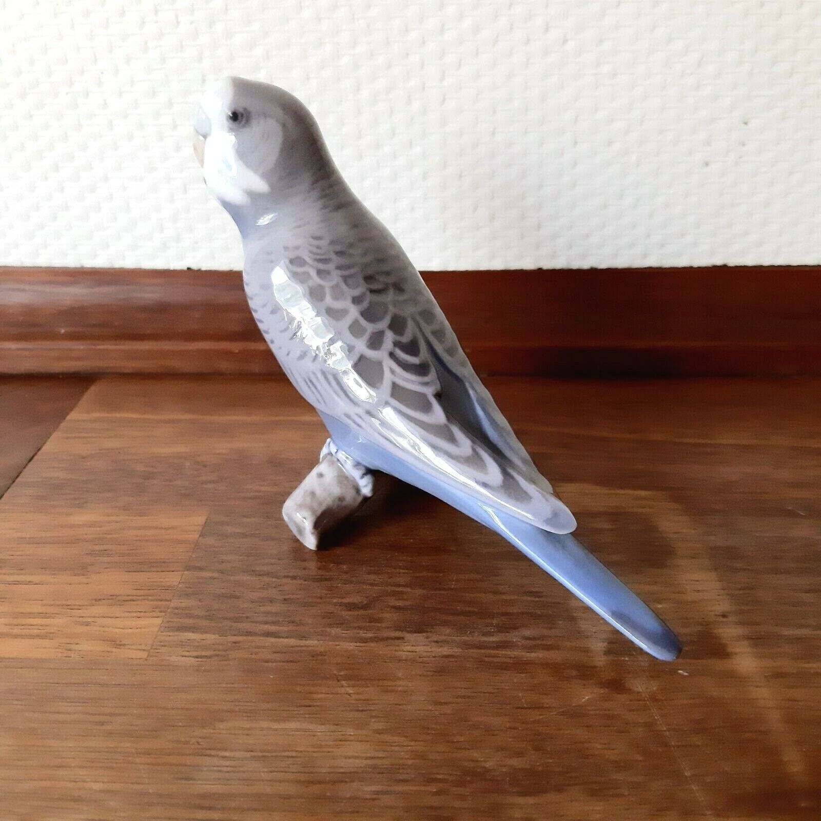 BUDGERIGAR Blue Sv Jespersen for Bing & Grondahl Royal Copenhagen # 2210 Fact 1