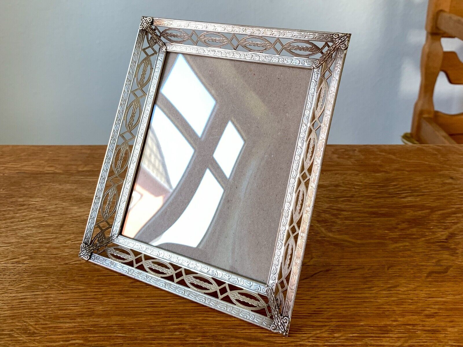 Vintage Danish Silver-Plated Photo Frame - 1940s 1950s Gold 1960s