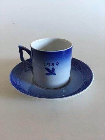 Royal Copenhagen Christmas Cup and Saucer 1989