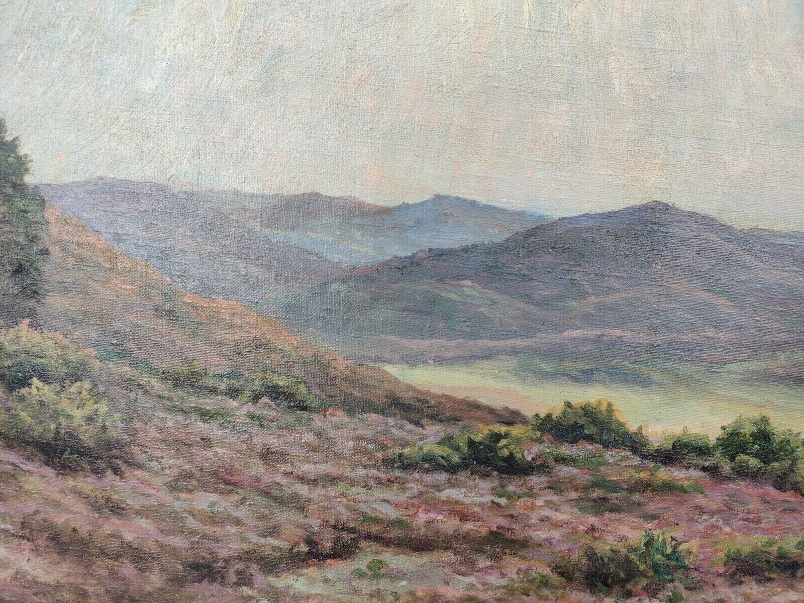 MOOR LANDSCAPE Original oil painting dated 1923