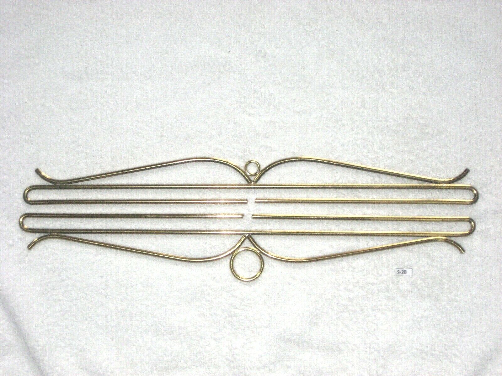 #S-28 -- Set of 2 Brass 18 1/4" Tapestry / Quilt Hangers / Bell Pull Hardware