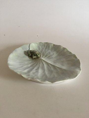 Royal Copenhagen Art Nouveau Frog on Water lilly leaf Dish No 12/5